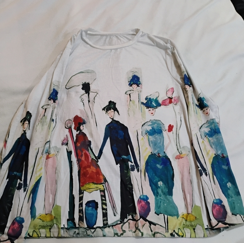 Artistic Graphic Women's Blouse